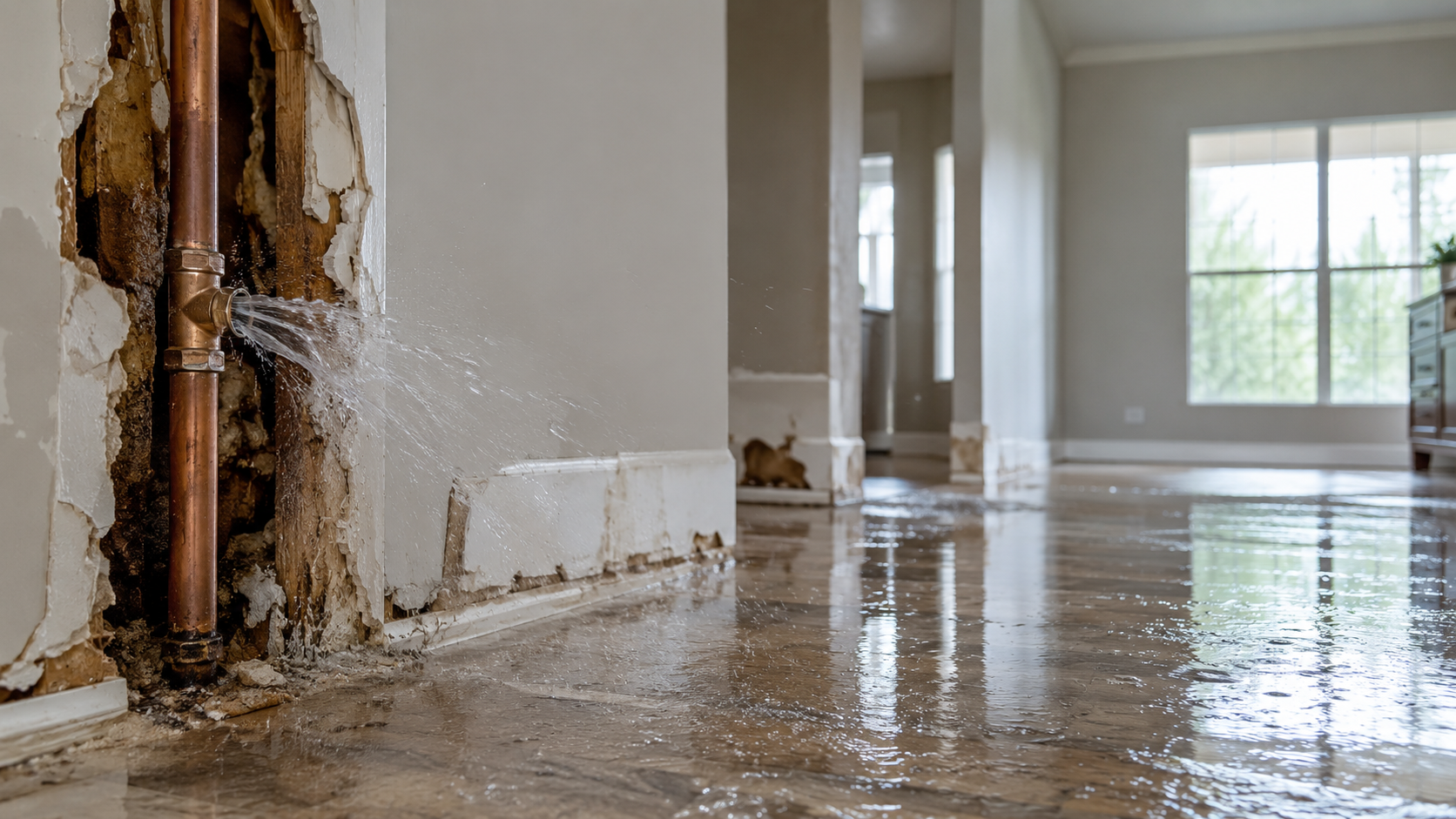 burst pipe